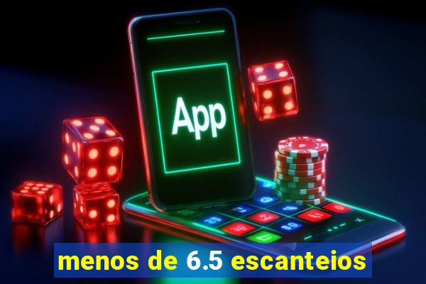 menos de 6.5 escanteios